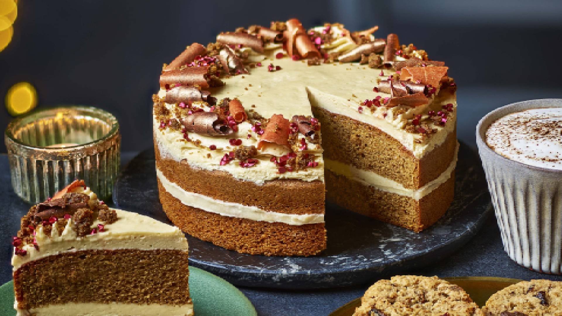 Tesco Finest Free From Caramelised White Chocolate &amp;amp; Speculoos Cake
