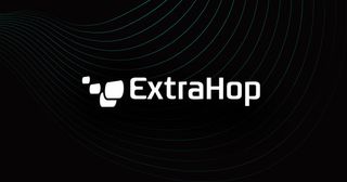 ExtraHop logo in white lettering on black background