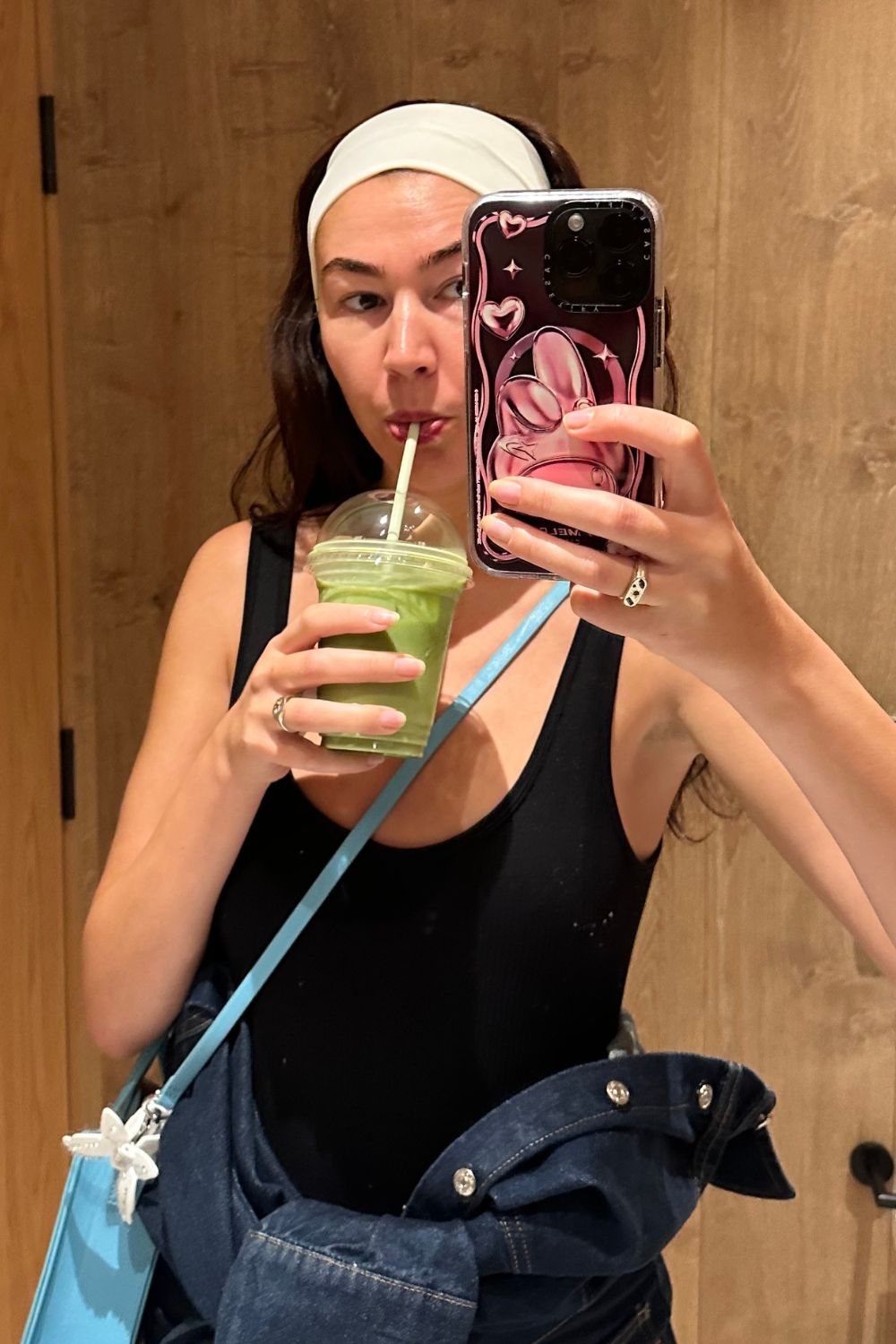 Mischa Smith wearing three Warriors fake tan for face