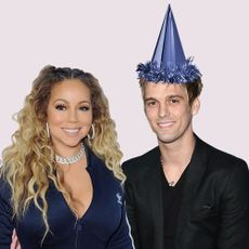 Celebrities wearing party hats for the petty party.