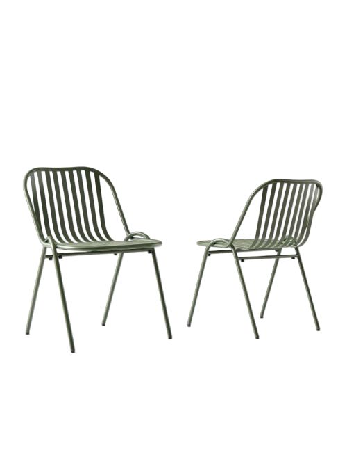 Santa Cruz Outdoor Stacking Dining Chair Set