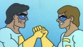 Ace and Gary from The Ambiguously Gay Duo on SNL