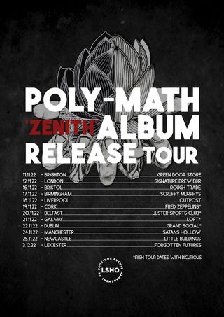 poly-math tour poster for 2022 UK shows