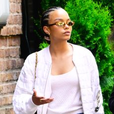 Whitney Peak wearing Chanel in NYC