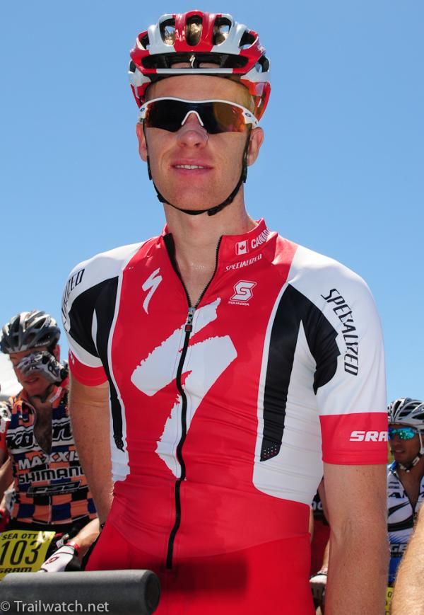 Max Plaxton (Specialized) coming off a win at the US Fontana Pro XCT short track