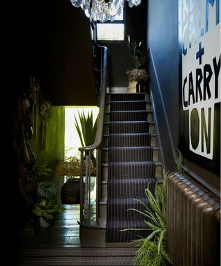 staircase carpet ideas striped runner