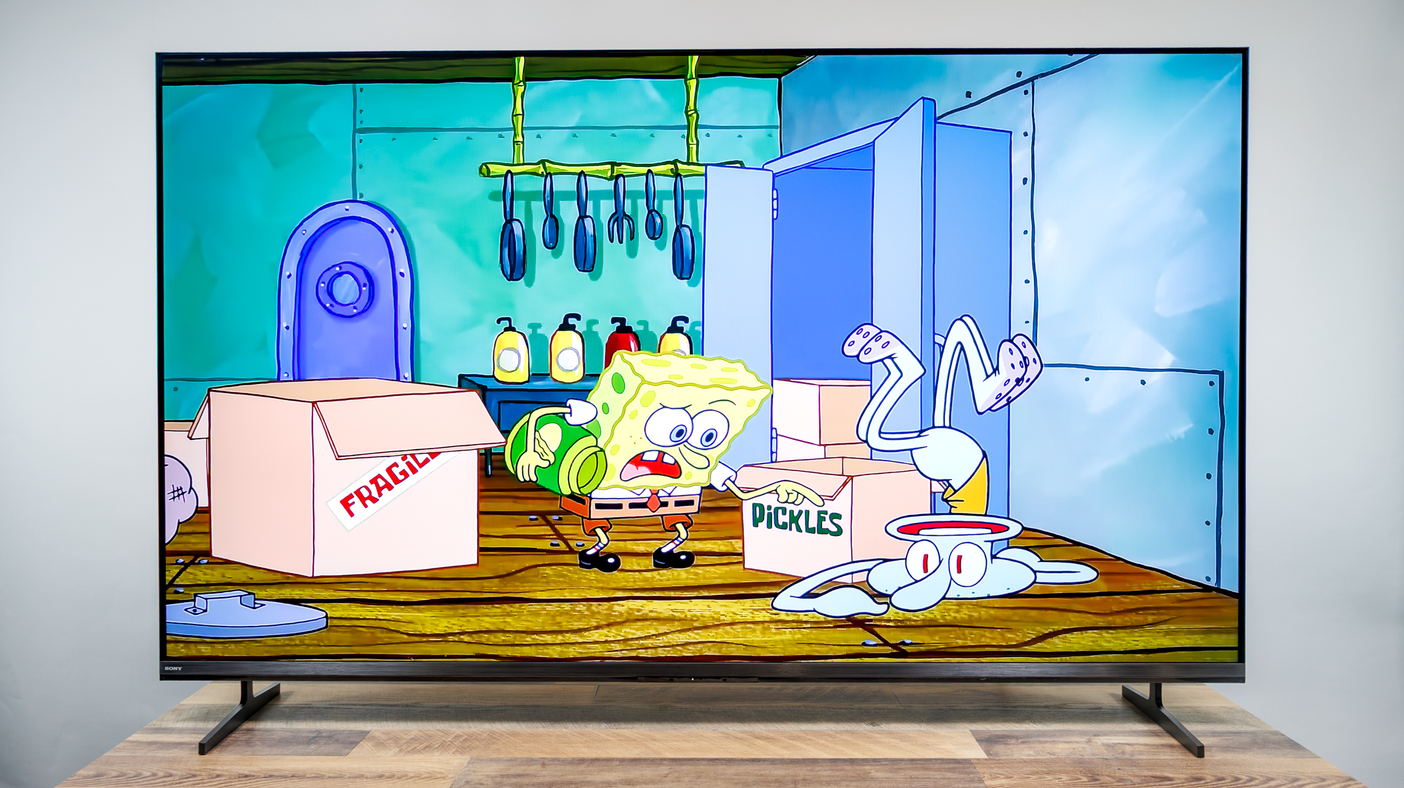 A Sony Bravia 3 II TV on a desk