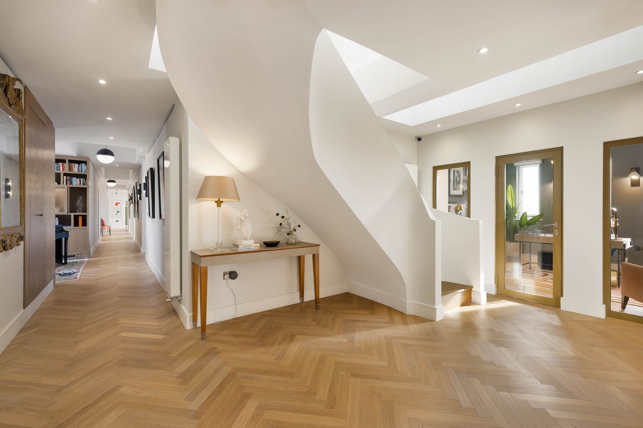 Images of the penthouse and garden at Campden House