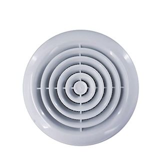 Blauberg Uk 6 Inch 150 Mm White Circular Ceiling Mounted Air Vent Grille Cover Adjustable Round Ventilation Diffuser Valve for Extract and Supply Kitchen