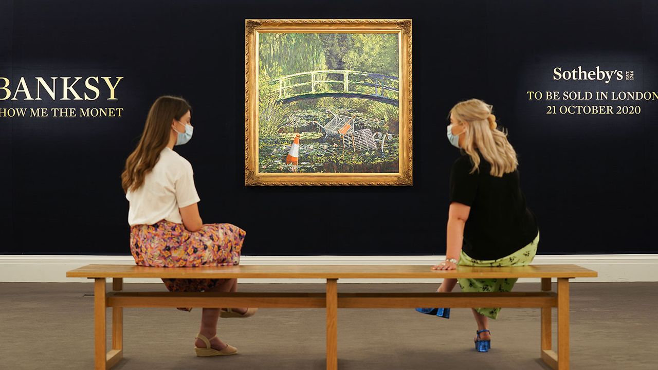 Banksy&amp;#039;s Show me the Monet at Sotheby&amp;#039;s