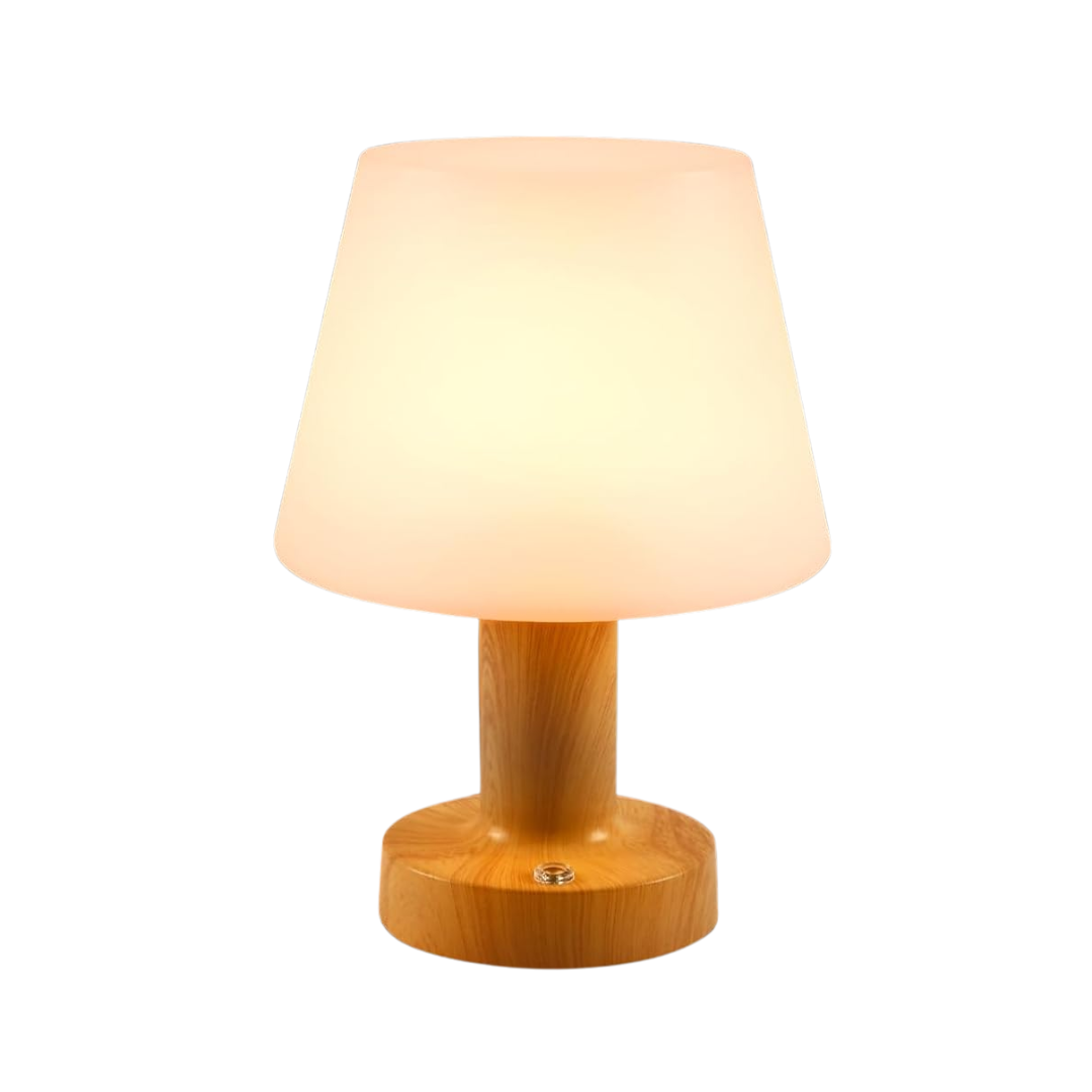 Shower Lamp Waterproof Cordless Table Lamp 3-Color Dimmable Light, Battery Operated Lamp Desk Night Lamp for Outdoor, Kitchen, Bathroom, Camping, Patio