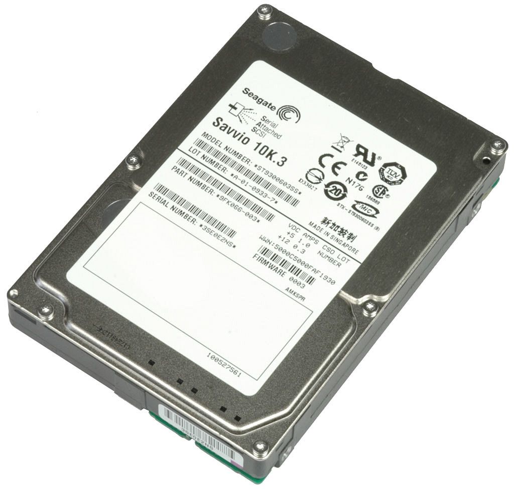 Disque Dur Serveur Seagate Savvio 10K.6 300Go SAS 6Gb/s - 2,5" 10000 Tr/min 64 Mo Cache - Pour Station De Travail