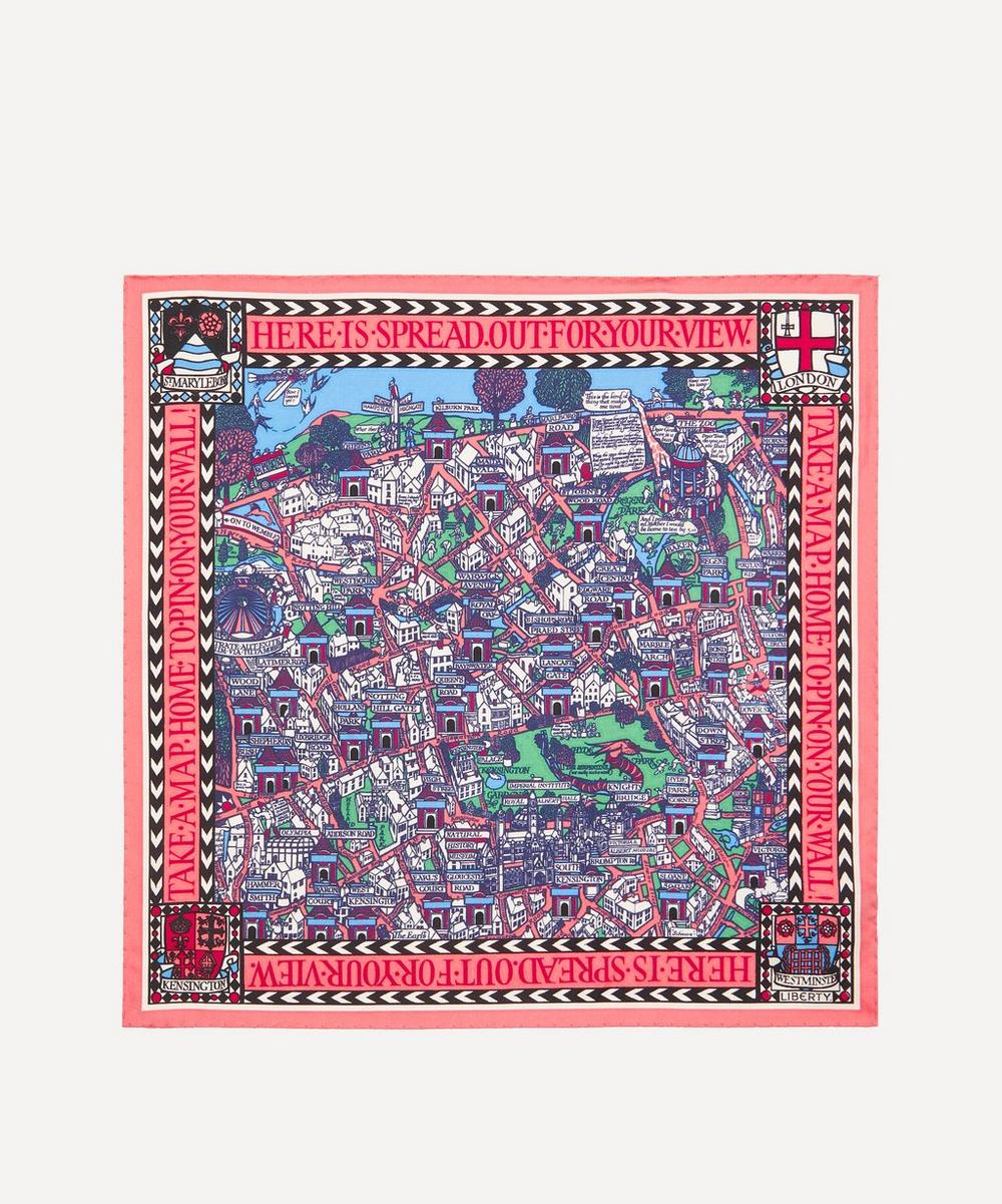 Big Smoke Silk Twill Scarf (45x45cm)