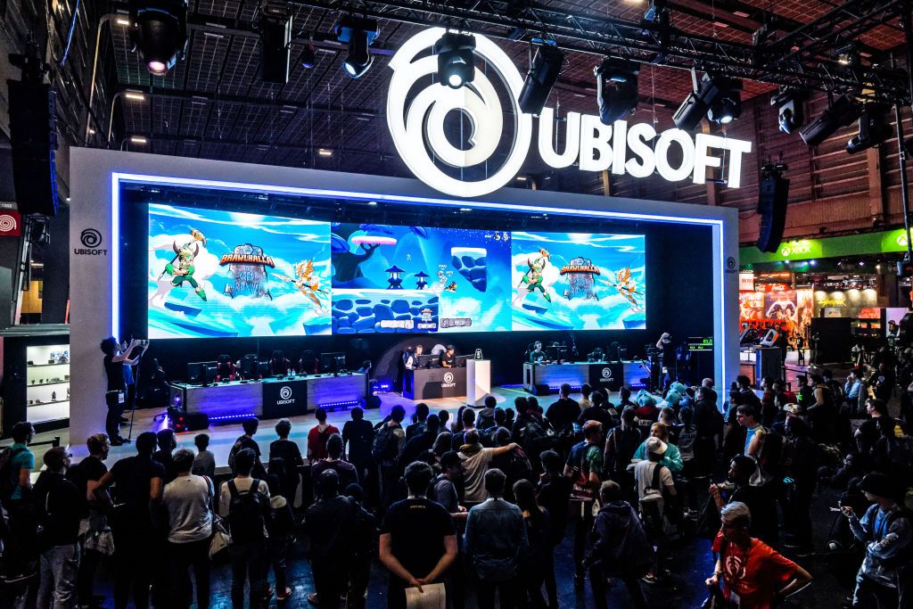 A Ubisoft stand at Paris games week.