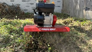 The Troy-Bilt Colt Tiller has a powerful, useful design