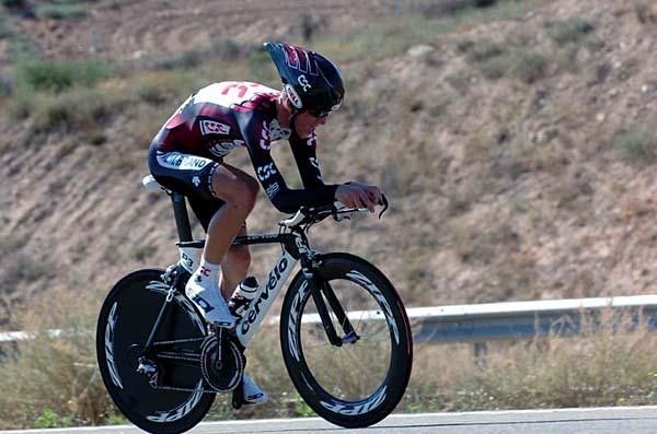Chris Anker S&oslash;rensen (Team CSC) during the eight stage in the Spanish desert.
