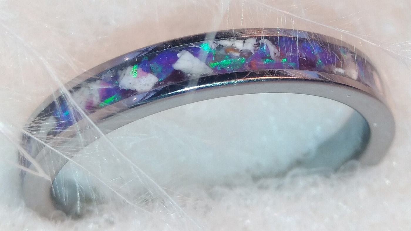 horse ash keepsake ring