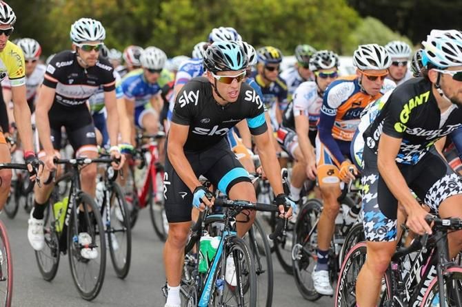 Richie Porte (Team Sky) in the bunch