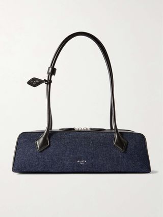 Le Teckel Medium Denim Shoulder Bag