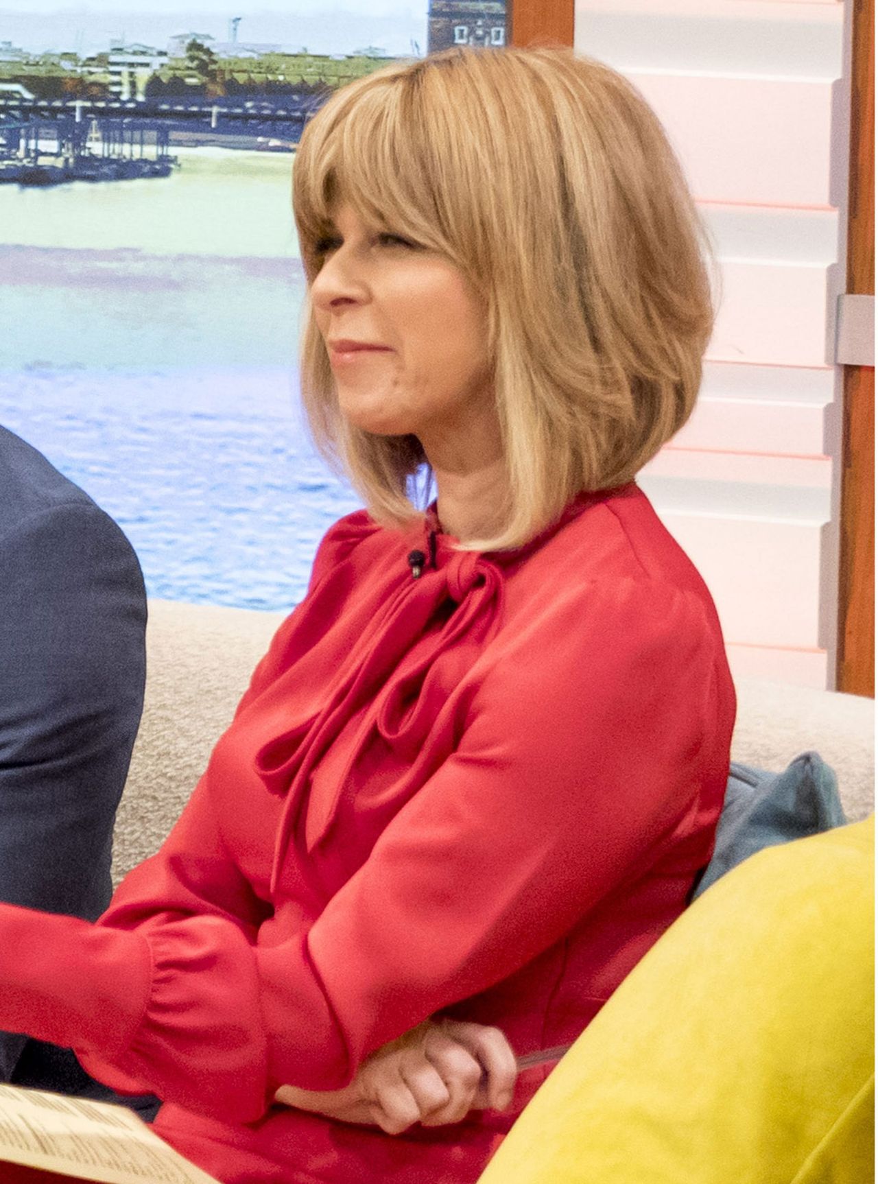 kate garraway red dress