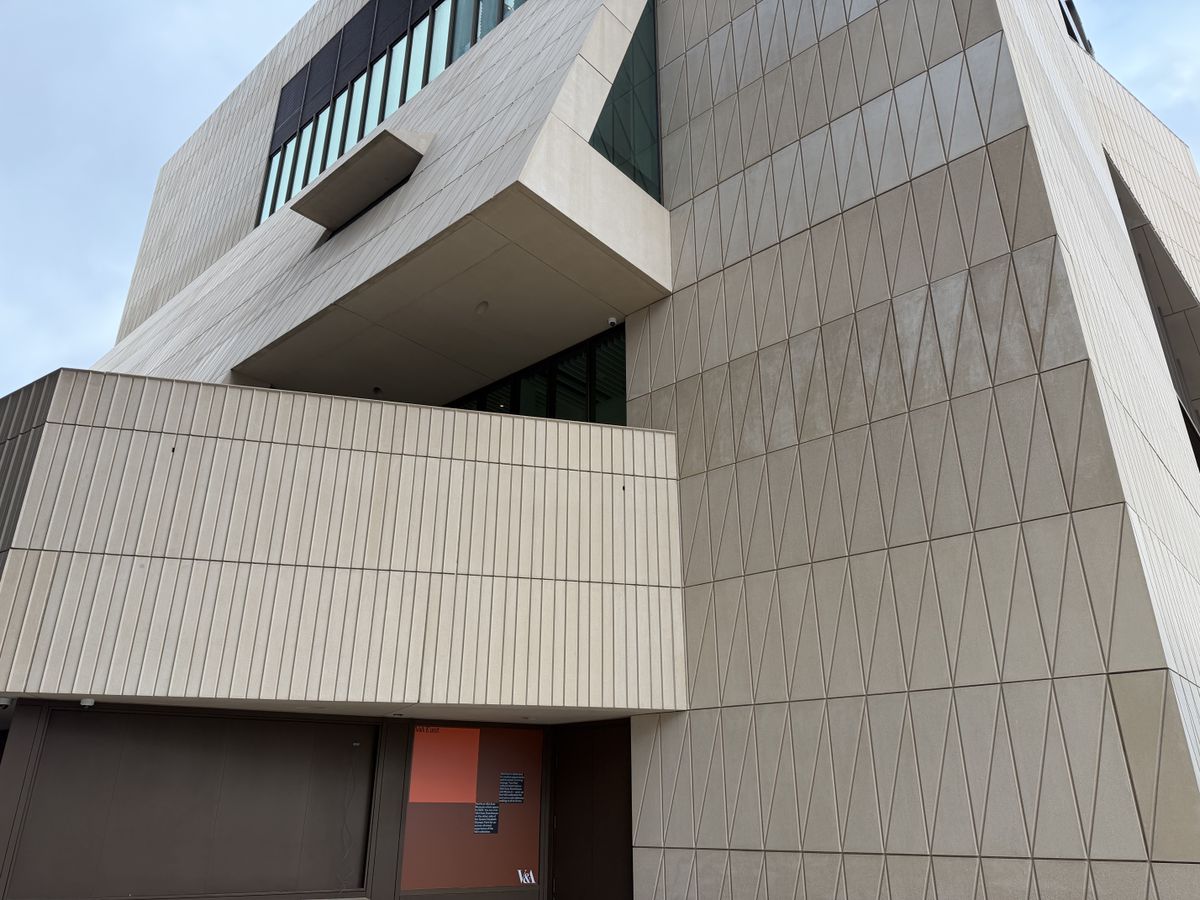 Sample photo from iPhone 17 Pro showing architecturally unusual building