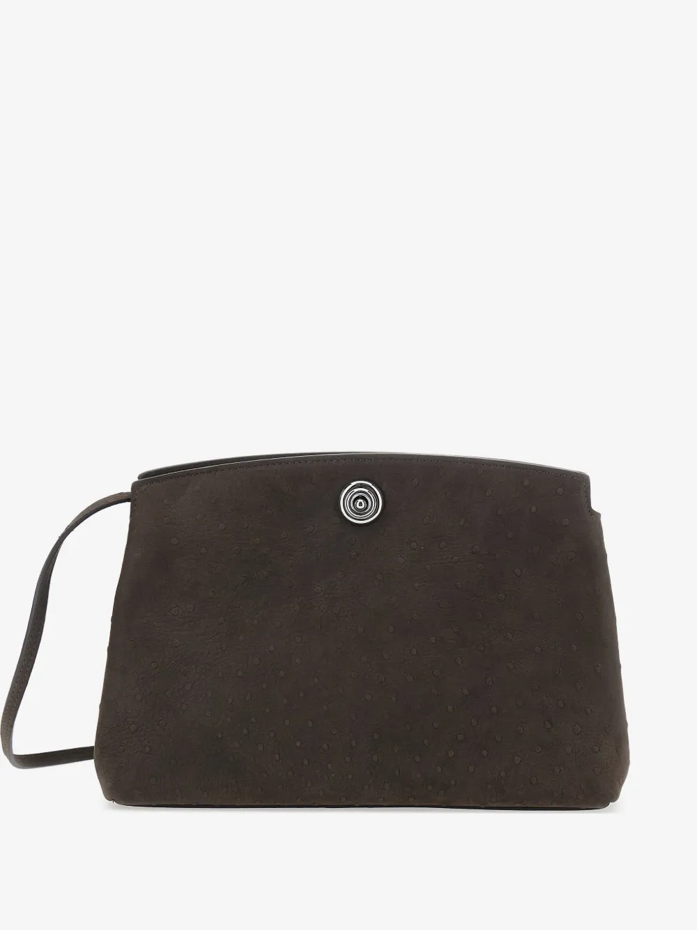 Liffner Pushlock Pouch Ostrich-Effect Clutch Bag | Os