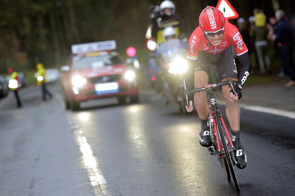 Jurgen Roelandts during his long break in Gent-Wevelgem