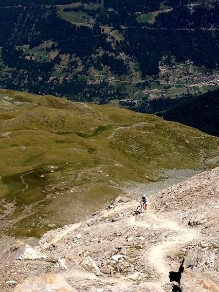 Christoph Sauser riding in Switzerland