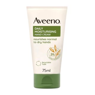 A press shot of the Aveeno Daily Moisturising Hand Cream on a white background