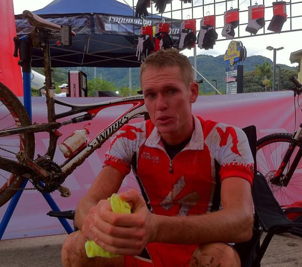 Rom Akerson (Specialized) after the finish