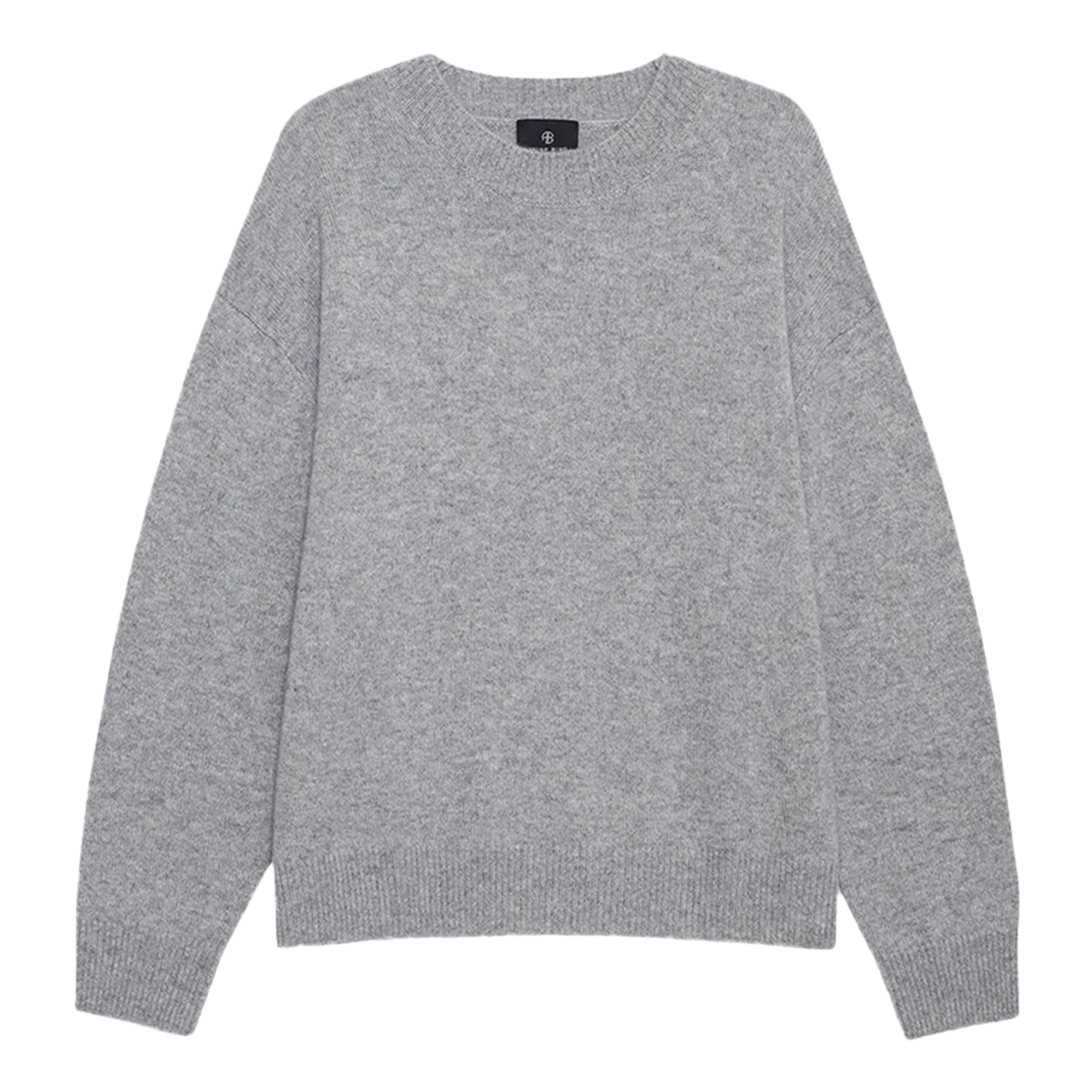 ANINE BING, Lee Crew Sweater - Medium Heather Grey