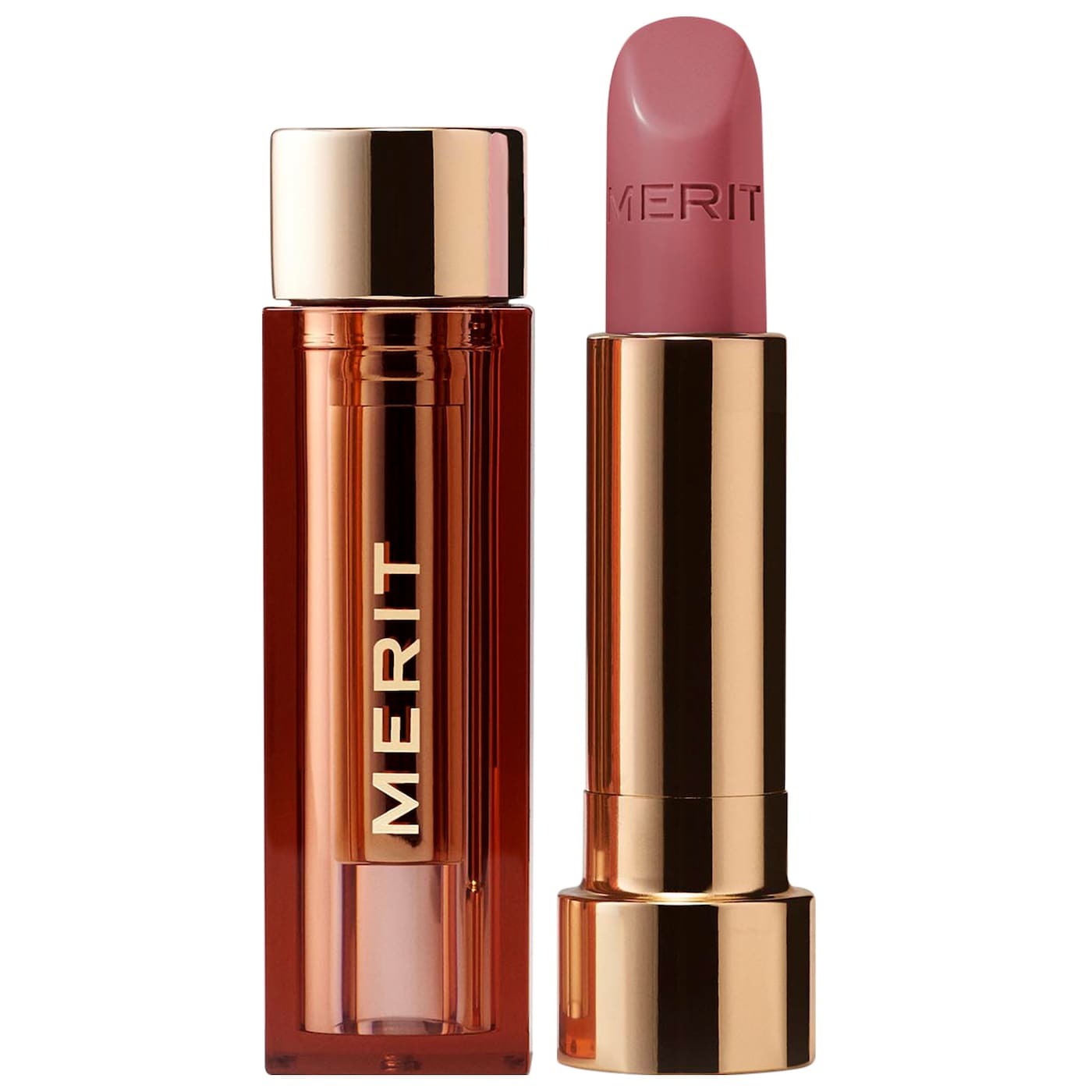 Merit Signature Lip Lightweight Lipstick in Millennial