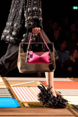 closeup of Louis Vuitton bags