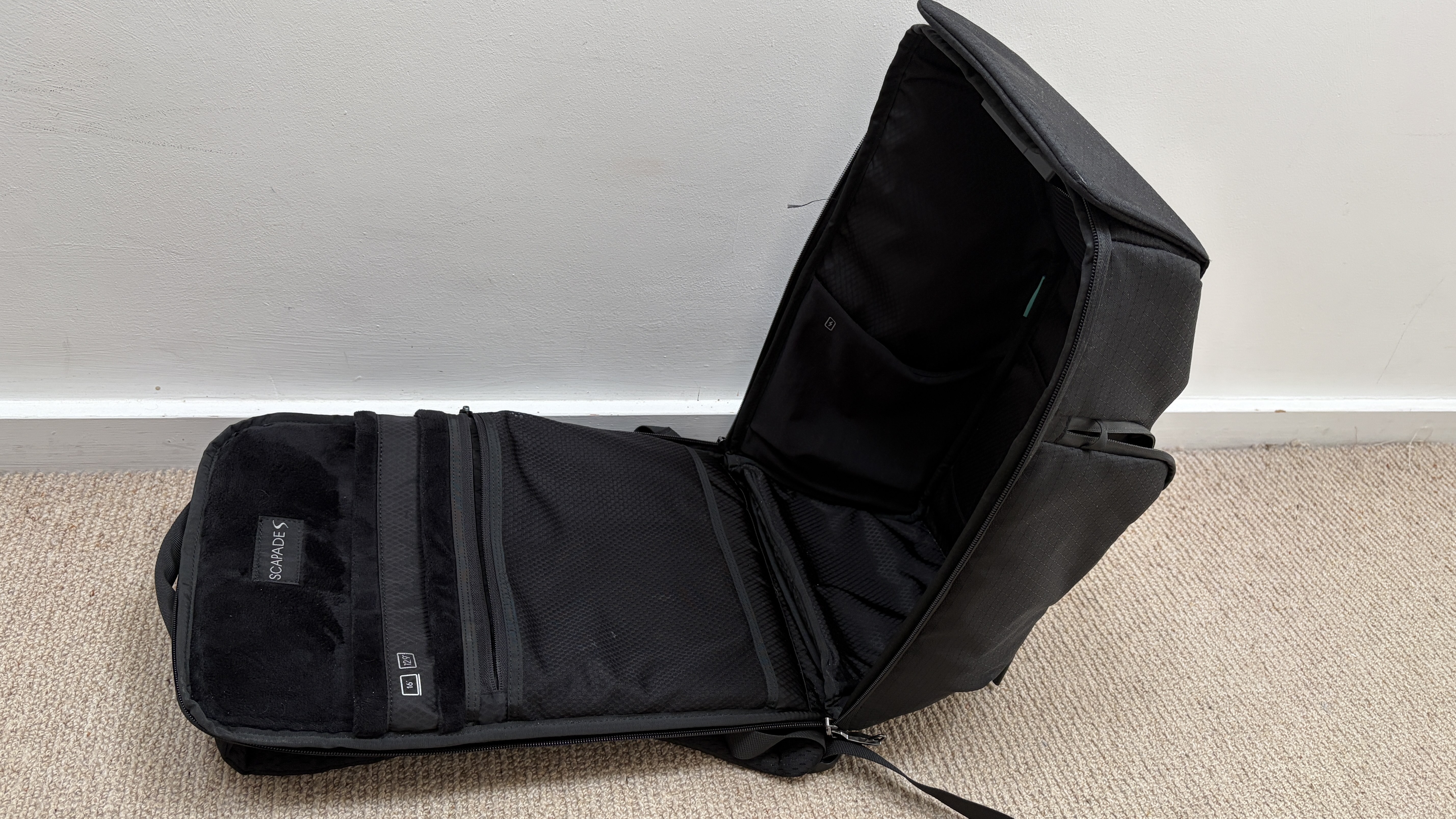 The Scapade AirPack lying on a carpet