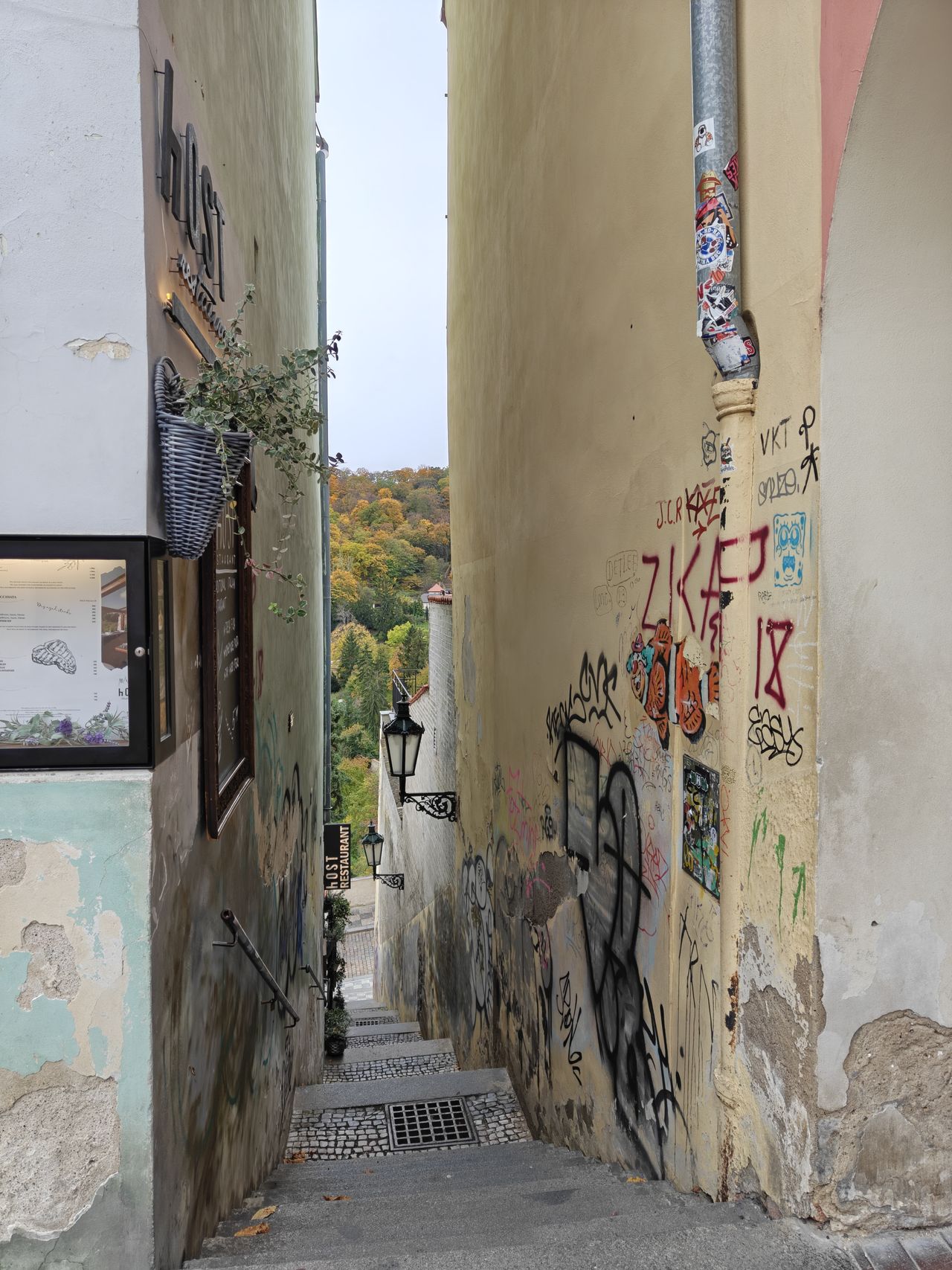An alleyway in Prague
