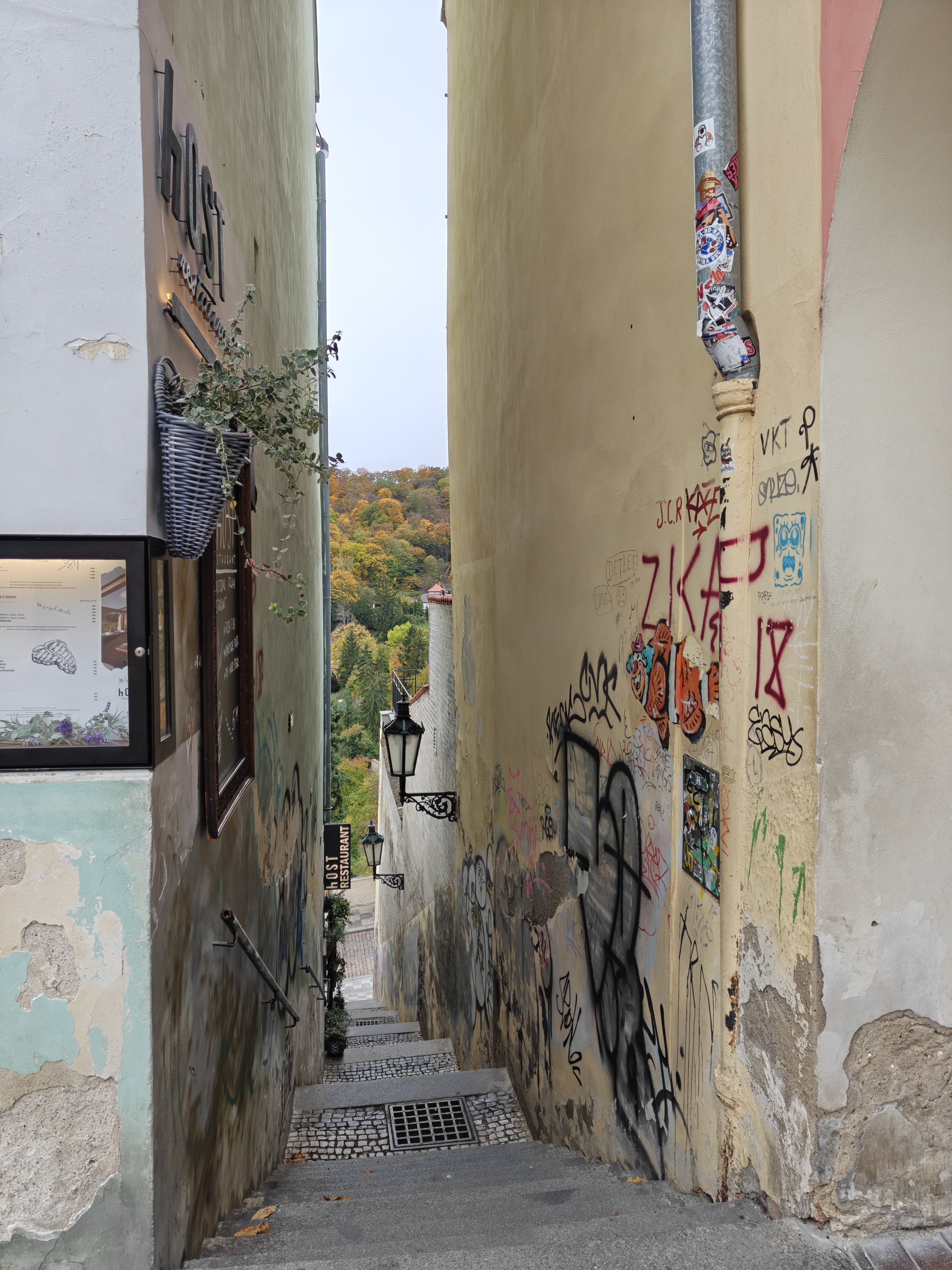 An alleyway in Prague