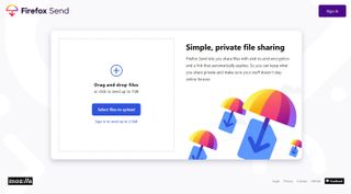 Send large files: Firefox Send