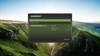 Webroot SecureAnywhere Antivirus check in progress