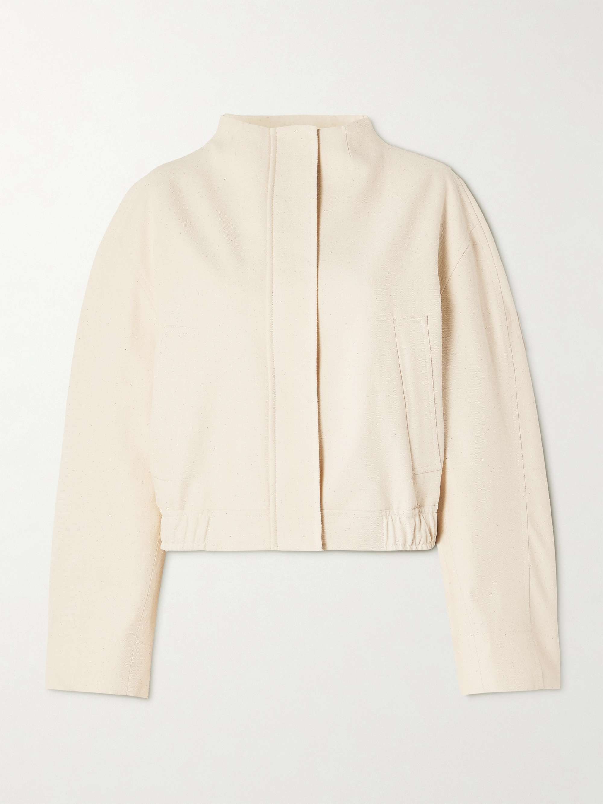 Bago Cropped Textured Cotton-Blend Twill Jacket