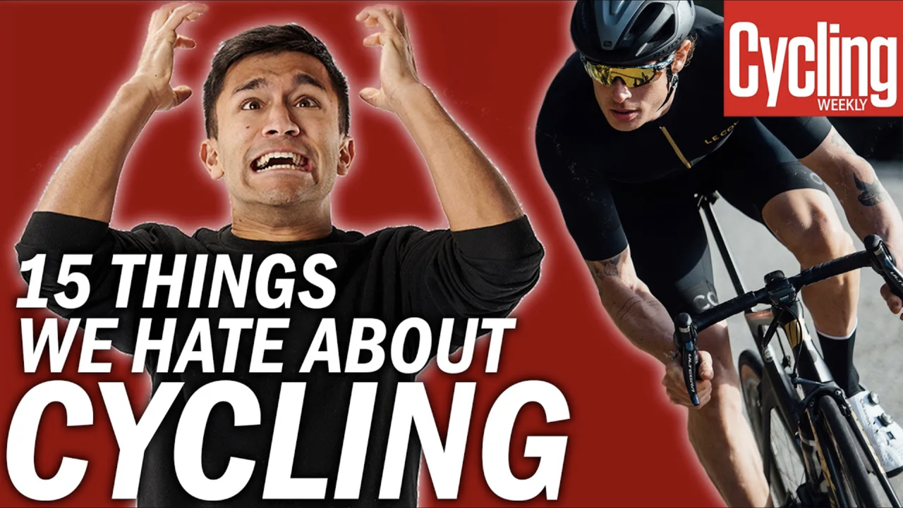 Image shows 15 things we hate about modern cycling