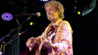 Jon Anderson performing during a solo acoustic set on stage at Under The Bridge in London, on August 10, 2013. (Photo by Will Ireland/Prog Magazine/Future via Getty Images/Future via Getty Images)