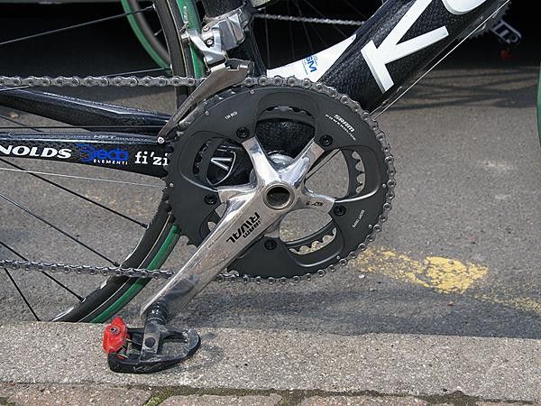 Berges runs SRAM Rival cranks in lieu of the lighter Red model&hellip;