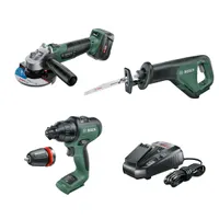 Bosch 18V 3 piece Cordless tool kit with 4Ah battery and charger at Bosch eBay RRP AU$399AU$167.30 BFEX30, Bosch 18 V Cordless Leaf Blower with 2.5Ah battery and charger