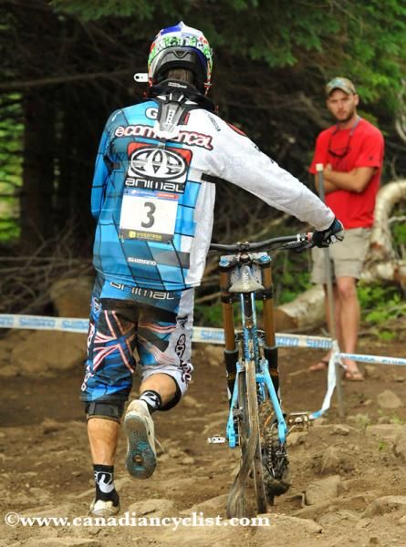 Gee Atherton's tire was his undoing