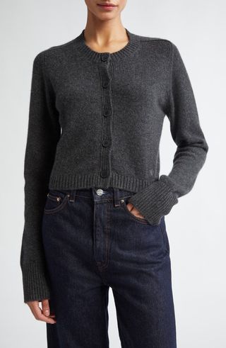 Crop Cashmere Cardigan