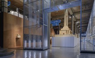 Koolhaas' metal cage design frames Perret's model