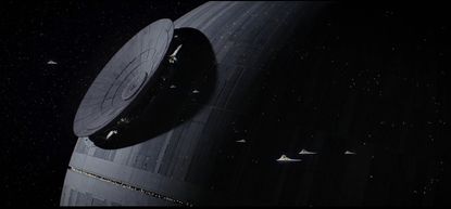 The moon-size, weaponized space station, Death Star, is seen in "Rogue One: A Star Wars Story." 