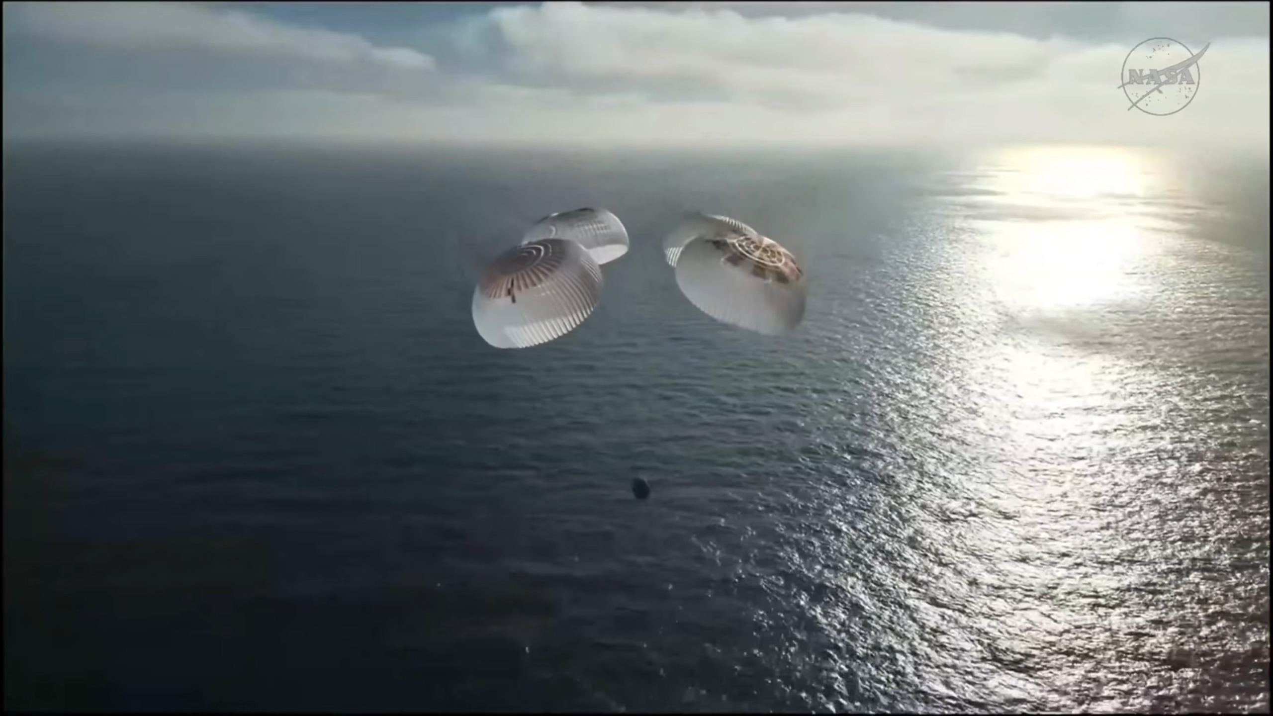 SpaceX's Crew-12 astronaut mission comes in for a splashdown off the coast of Los Angeles on Oct. 8, 2026.