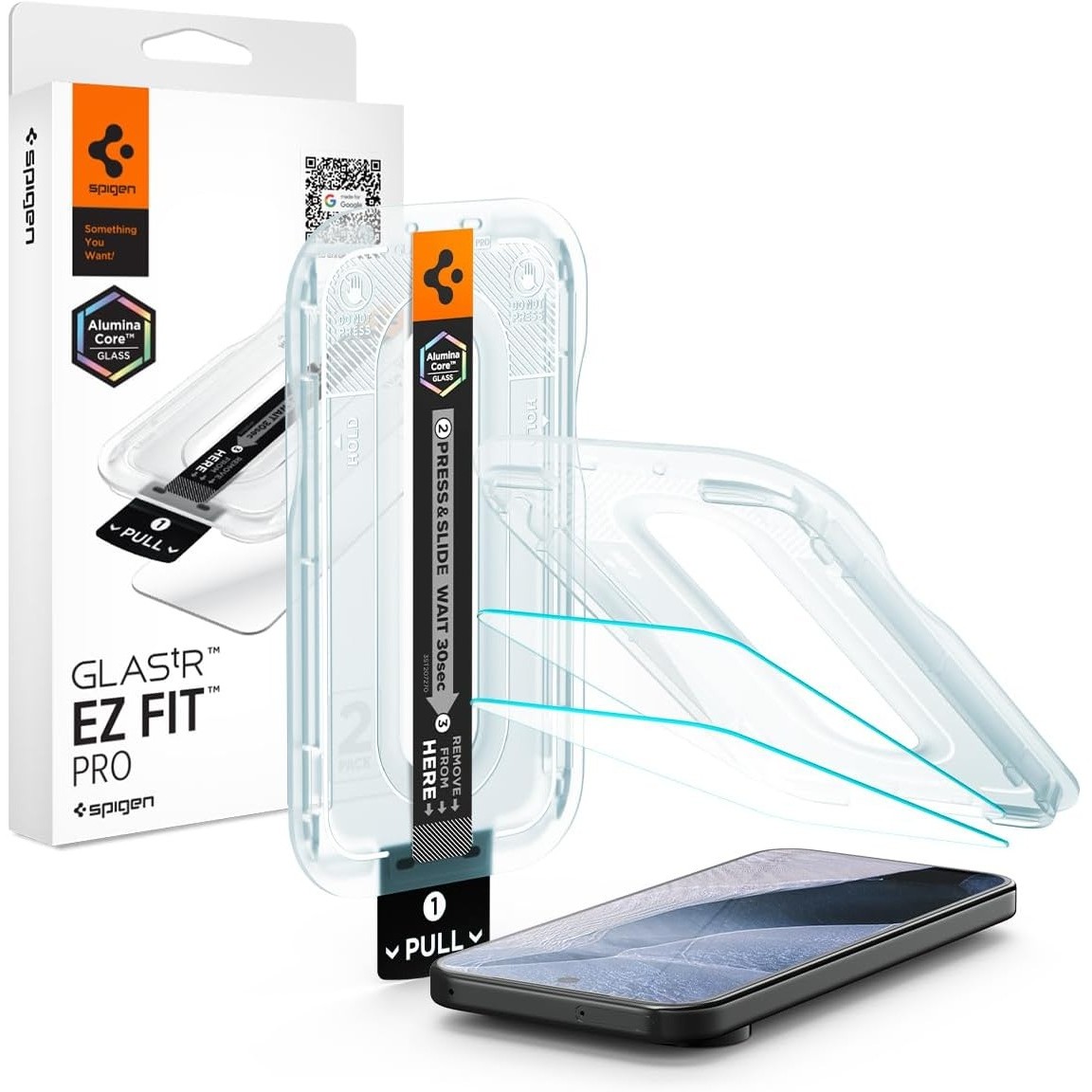 Spigen GlasTR EZ FIT Pro Screen Protector for Pixel 11, Pixel 11 Pro