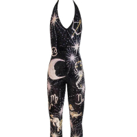Annies Ibiza, CLIO PEPPIATT Celestial Jumpsuit
RRP: $3,485.81/£2,850 
This dreamy dark blue jumpsuit features hand-beaded silver and gold Zodiac and moon imagery and flared legs, with an uber-flattering low-cut back. 
But we know, this price tag is definitely out of our budget —but each jumpsuit is handmade to order, meaning there's no waste of surplus items made—which is a much more sustainable way to shop. For a major astrology lover, it could be a piece to invest in!